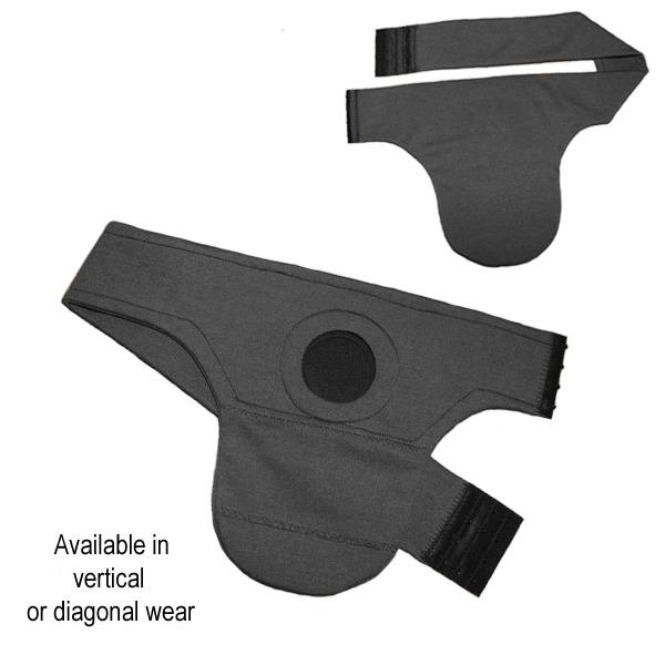 RelaxedWear Simplicity Ostomy Sport Support Belt | Back View | Ostomy Bag Holder