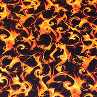 Ostomy DesignWear Fabric Specialization | Orange Flames | Ostomy Bag Holder