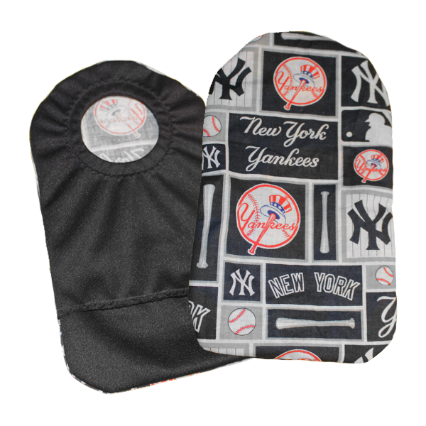 Baseball Fabric Ostomy Pouch Cover | New York Yankees