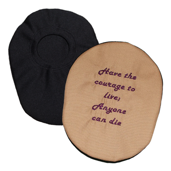 Inspirational Embroidered Ostomy Pouch Cover