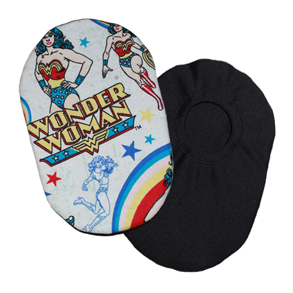 Hero Print Fabric Ostomy Pouch Cover